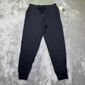 Libin Women's‎ Joggers Pants Lightweight Drawstring Waist Black Size M Fits 30"
